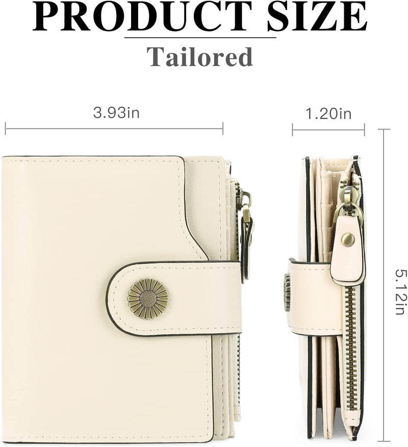 FALAN MULE Small Wallet for Women Leather Bifold Compact Small Womens Wallet with RFID Blocking - Image 3